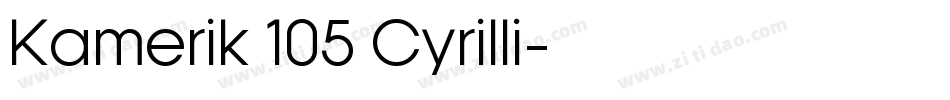 Kamerik 105 Cyrilli字体转换
